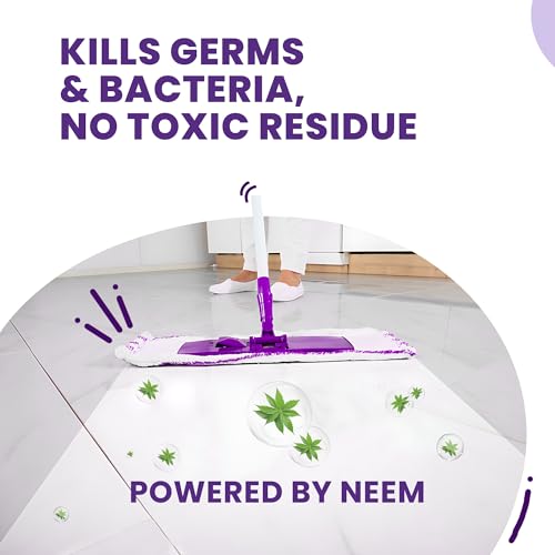 Happi Planet | Organic & Herbal Floor & Bathroom Cleaner, Powered by Neem | 3L | Freshness of Basil | Natural, Plant Based, Non-Toxic, Eco-Friendly | Pet & Baby Safe | Marble, Granite & Wood Safe - Image 3