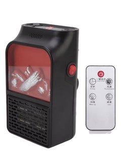NAFO Mini Flame Heater, Portable Energy Saving Fireplace Heater Quiet Fast Heating Frosted Shell Flame Retardant for Home (UK Plug 220V)  - Image 1