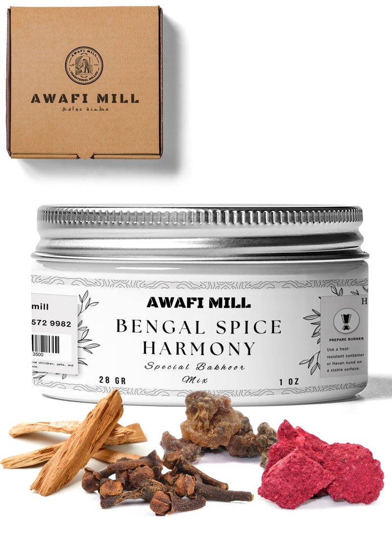 Awafi Mill AWAFI MILL Bengal Spice Harmony Bakhoor Mix – Specially Crafted Incense for a Rich and Spicy Aroma  - Image 1