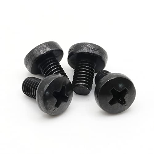 ReplacementScrews براغي لوحة الترخيص متوافقة مع تسلا موديل Y (My) - فولاذ مقاوم للصدأ - أكسيد أسود - طول متوسط - خلفي (عبوة من 4) - Image 5