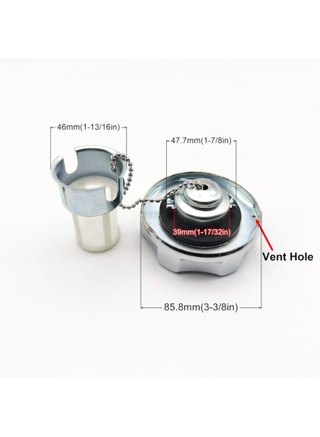 17620-Z4H-900 King Size Metal Gas Fuel Tank Cap for Honda GX160 270 GX390 4HP-13HP Coleman CT200U BT200X Mini bike Predator 212 196cc Engine w/Chain u0026 Filter - Image 4