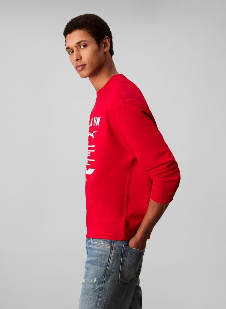 كالفن كلاين جينز بلوزة برسومات شعار - Image 3