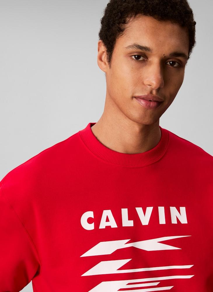 كالفن كلاين جينز بلوزة برسومات شعار - Image 4