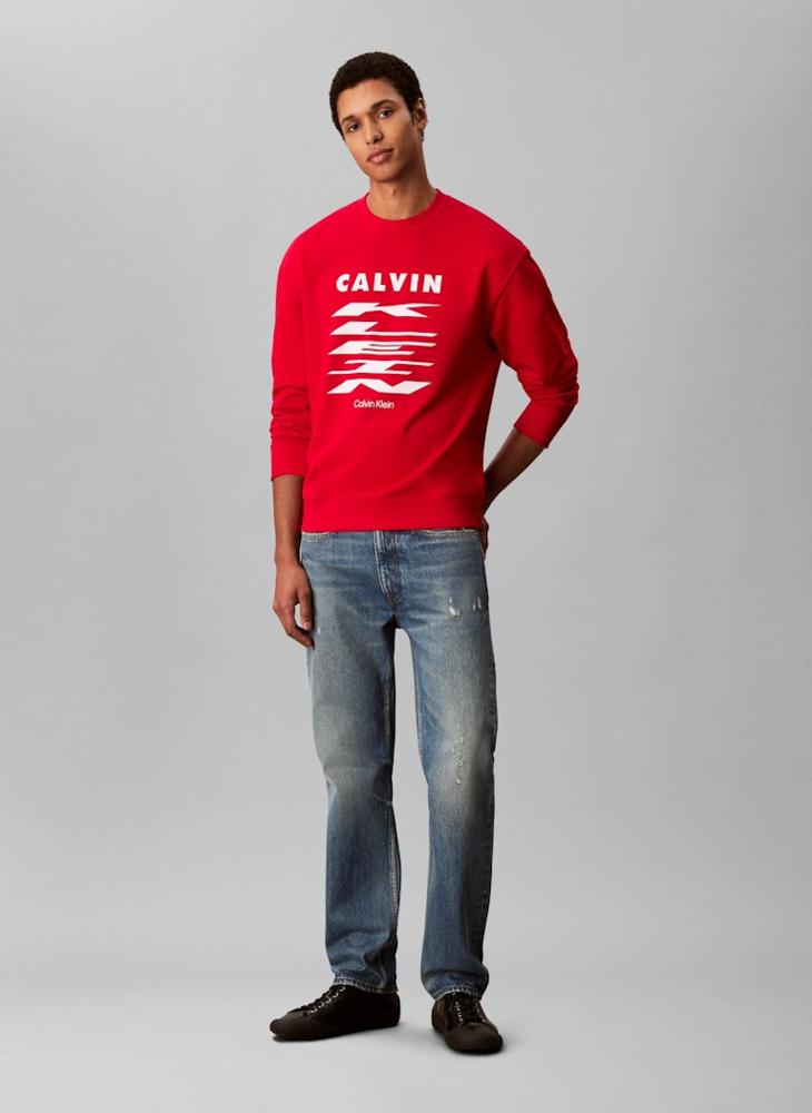 كالفن كلاين جينز بلوزة برسومات شعار - Image 5