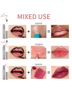 lakerain Peel Off Lip Liner Tattoo Peel Off Lip Stain Long Lasting Lip Stain Peel Off Infused with Hyaluronic Acid and Vitamin E Waterproof Long Lasting Highly Pigmented Matte Lip Tint Rose Pink 01  - Image 4
