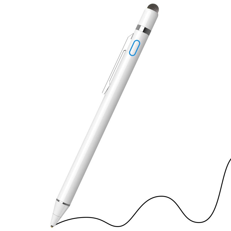 NTHJOYS Stylus Pen for iPad, NTHJOYS 2 in 1 Rechargeable Digital Pen Fine Point Stylist Capacitive Stylus Pen Smart Pencil for iPhone/iPad Pro/Mini/Air/Samsung and Other Touch Screens - Image 1