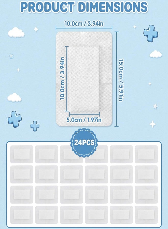 Vihaanta 24PCS Dressing Pad, Bed Sore Dressing for Daily Care, Soft Cotton Padded Cover, Pack of 24 Adhesive Bandages with Extra Padding, Gentle on Skin Dressings for Sensitive Areas - Image 2