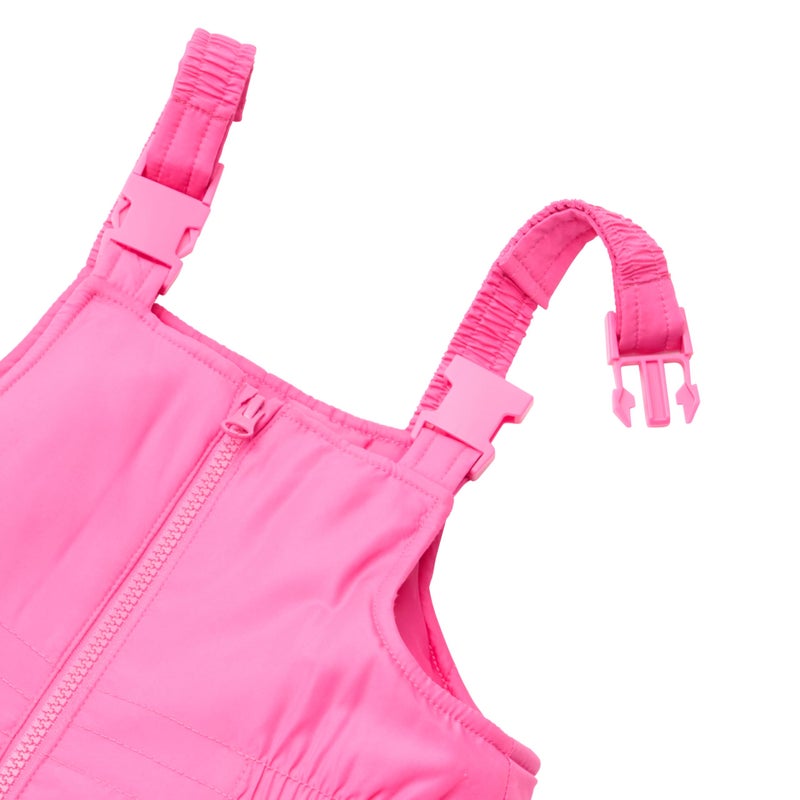Carter's Unisex Kids Insulated Snow Bib Snow-ver-all Ski Pants, Fuchsia, 4T - Image 2