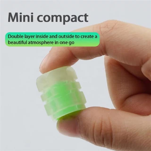 HETZON SALES Fluorescent Tyre Valve Cap Night Glow Luminous Wheel Covers Illuminated Tire Caps Ideal for Car, Bike, Bicycle, Truck (Pack of - 4, Green) - Image 5
