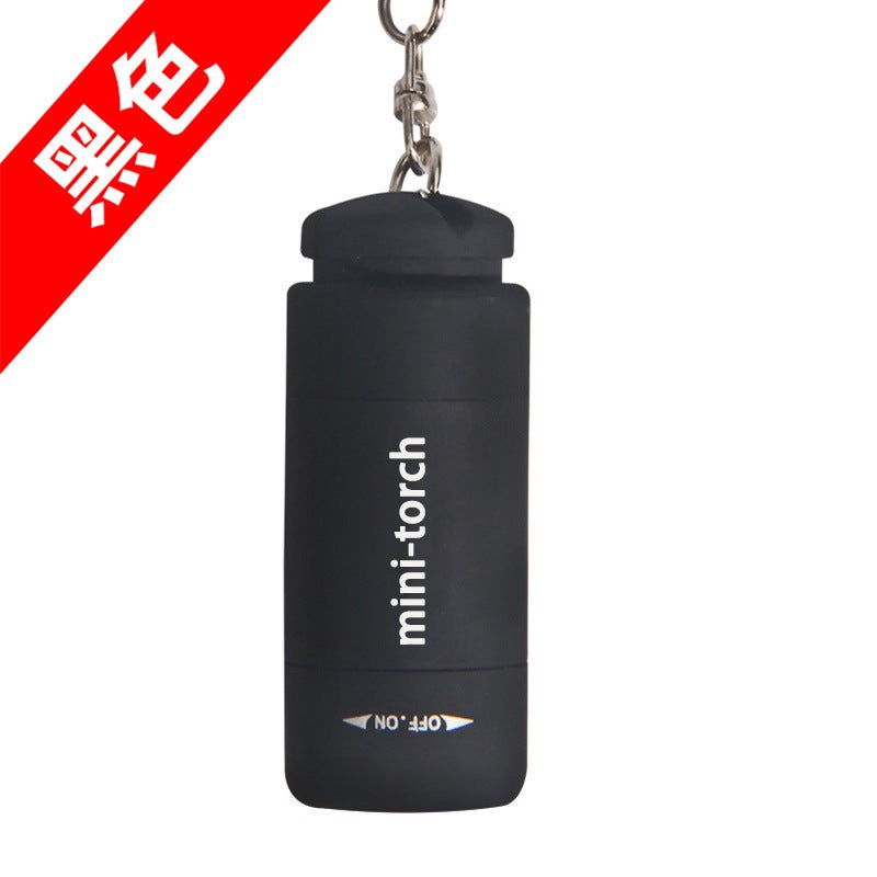 Portable Mini LED Flashlight Rechargeable Black Black