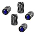 RUIHEDAHB 5PCS Tire Valve Stem Caps for Car Tires with Rubber ORing Compatible with Dodge Charger Durango Challenger RAM Chrysler 300 Blue - Image 2