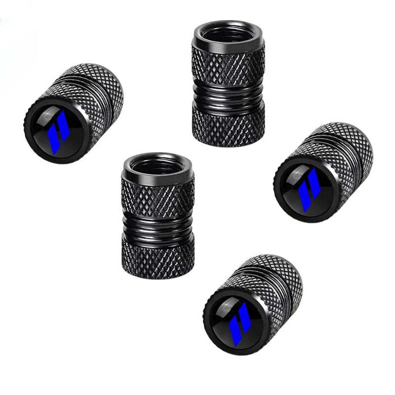 RUIHEDAHB 5PCS Tire Valve Stem Caps for Car Tires with Rubber ORing Compatible with Dodge Charger Durango Challenger RAM Chrysler 300 Blue - Image 3