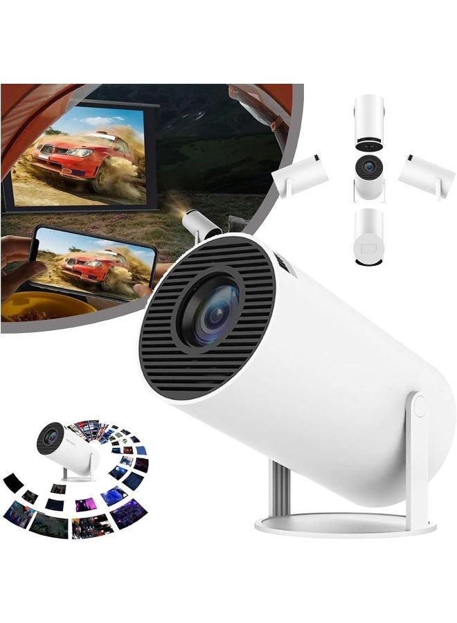 High Peak Infinity Projector, Smart Projecty Projector, Portable Mini HD Magic Screen Projector, Magcubic HY300 Auto Keystone Correction Portable, With 2.4/5G WiFi and Bluetooth, 180 Degree Flip  - Image 1
