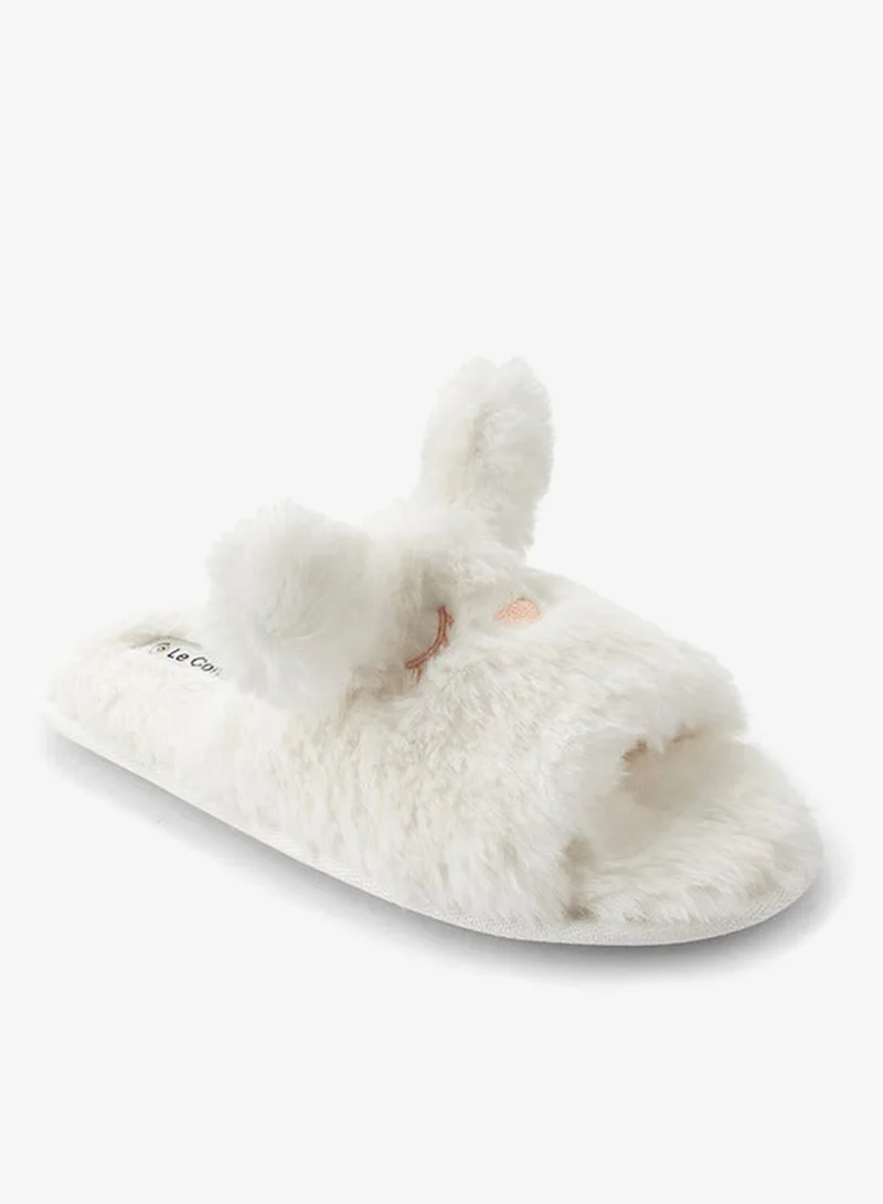 لو كونفورت شباشب نسائية بتطريز أذن لغرفة النوم