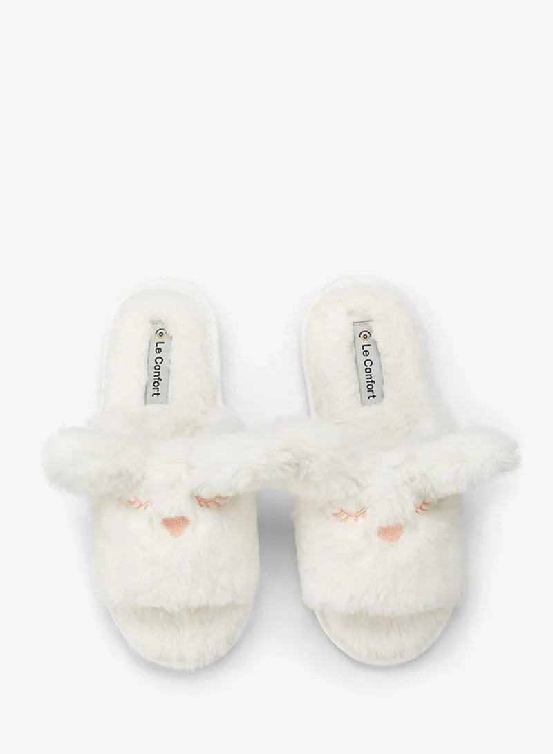 Le Confort Beige Women Ear Applique Bedroom Slippers for Women | Best Price UAE