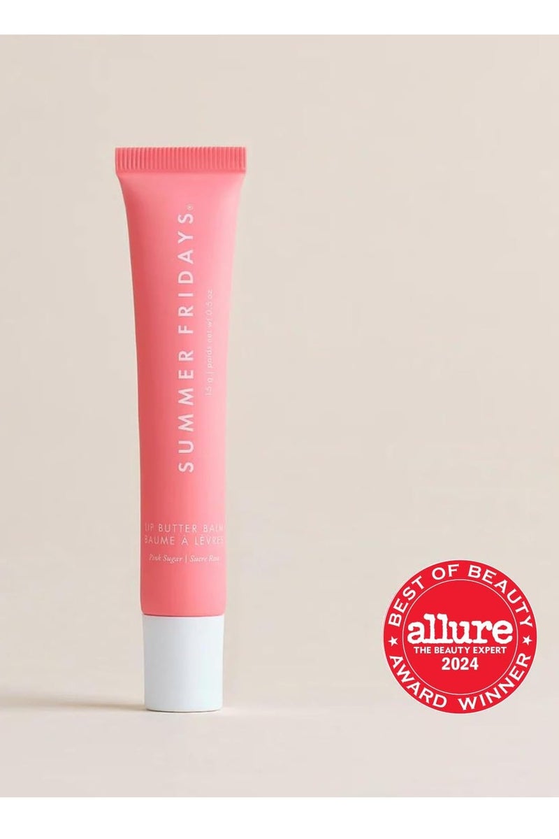 سامر فرايدايز كريما شفاه صيفي يوم الجمعة الملون - كريم شفاه نباتي مغذي لترطيب فوري ومشرق ورطب - بلون خفيف، عناية تهدئة للبشرة - سكر وردي 15 جرام - Image 3