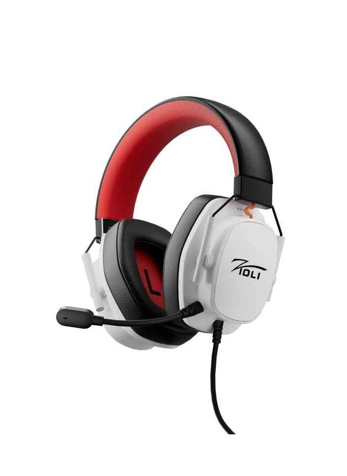 ZIDLI - ZIDLI LR-X1s Wired Gaming Headset - ENC Microphone, Lightweight Dual-Color, USB for PS5, Xbox, PC - Comfortable Earphones - Image 1