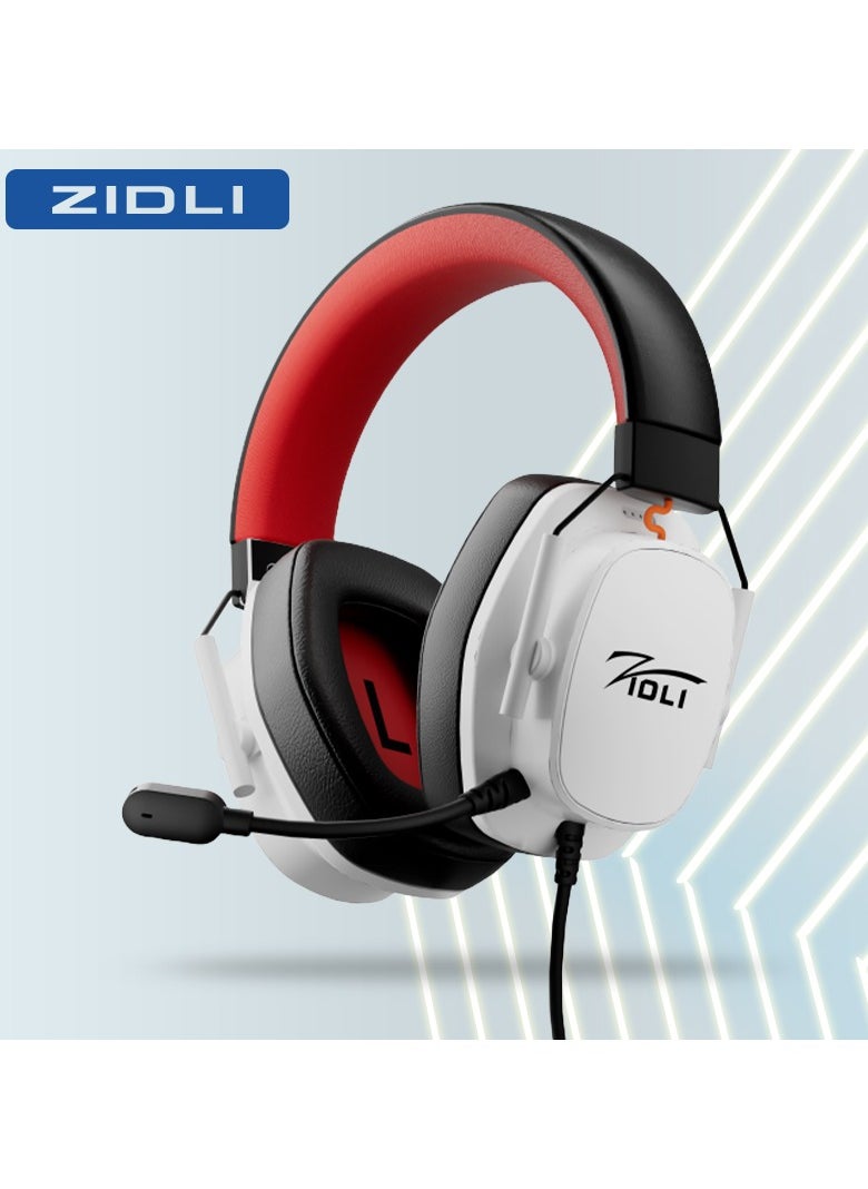 ZIDLI - ZIDLI LR-X1s Wired Gaming Headset - ENC Microphone, Lightweight Dual-Color, USB for PS5, Xbox, PC - Comfortable Earphones - Image 1