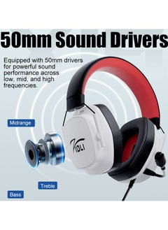 ZIDLI ZIDLI LR-X1s Wired Gaming Headset - ENC Microphone, Lightweight Dual-Color, USB for PS5, Xbox, PC - Comfortable Earphones  - Image 4