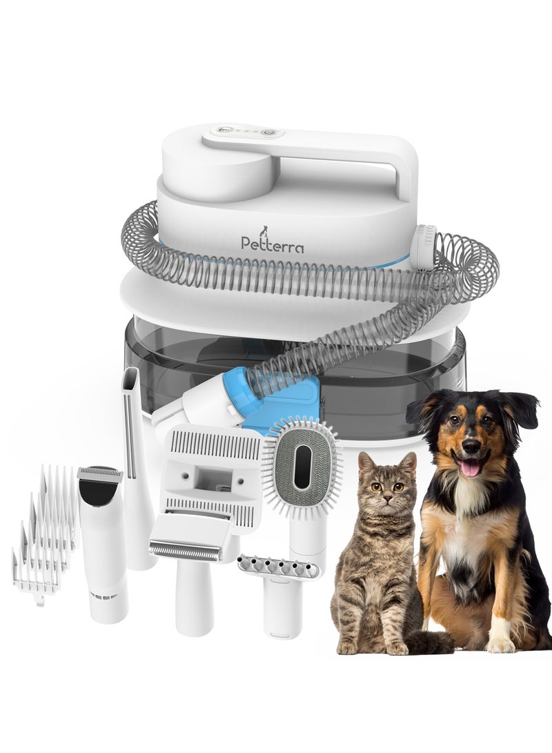 PetTerra Pet Terra FurCare Pro 3-in-1 Grooming Kit with Vacuum Suction (99%), Dryer, and Professional Clippers. Includes Tools for Efficient Pet Grooming, 4L Dust Cup, Low Noise. Ideal for Dogs, Cats & More! - Image 1