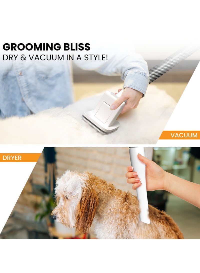 PetTerra Pet Terra FurCare Pro 3-in-1 Grooming Kit with Vacuum Suction (99%), Dryer, and Professional Clippers. Includes Tools for Efficient Pet Grooming, 4L Dust Cup, Low Noise. Ideal for Dogs, Cats & More! - Image 2