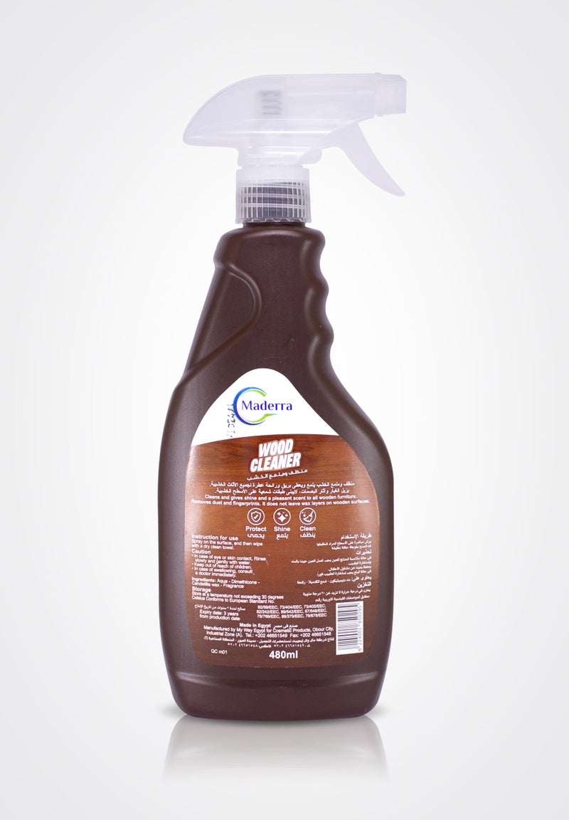 Maderra Wood Cleaner And Polish Spray For Furniture, Dust Remover For Tables Chairs And Cabinets, Protective Shine Formula For Hardwood Surfaces, Fingerprint Resistant - Image 2