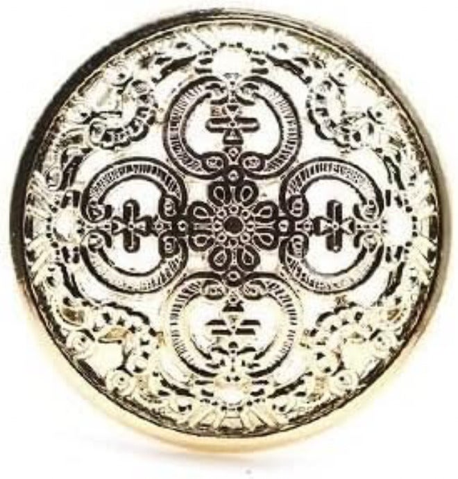 Buttons for clothes, Button,50pcs Suit Coat Button Silver Buttons Metal Buttons for Coat Hollow Metal Flat Buttons Suit Buttons Jeans Buttons Coat Sewing Buttons Women's Alloy Sweater Button Jacket - Image 1