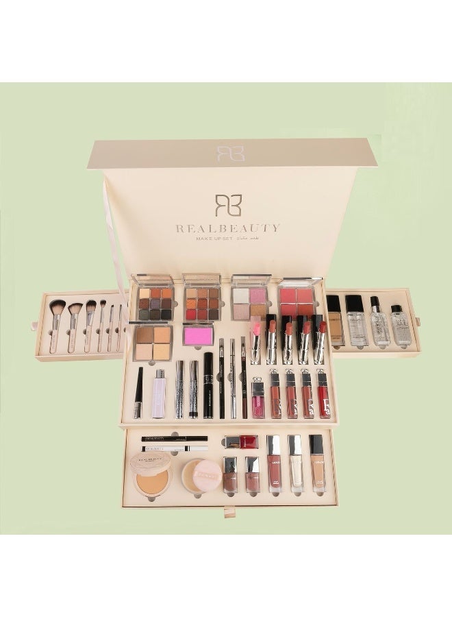 Real Beauty 45-piece complete makeup set - Image 1