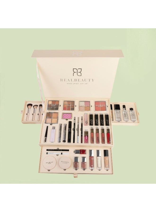 Real Beauty 45-piece complete makeup set - Image 2