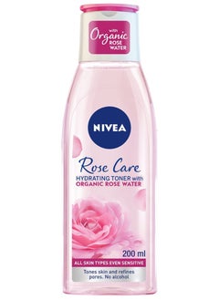 Rose Care Hydrating Face Toner Organic Rose Water All Skin Types Clear 200ml