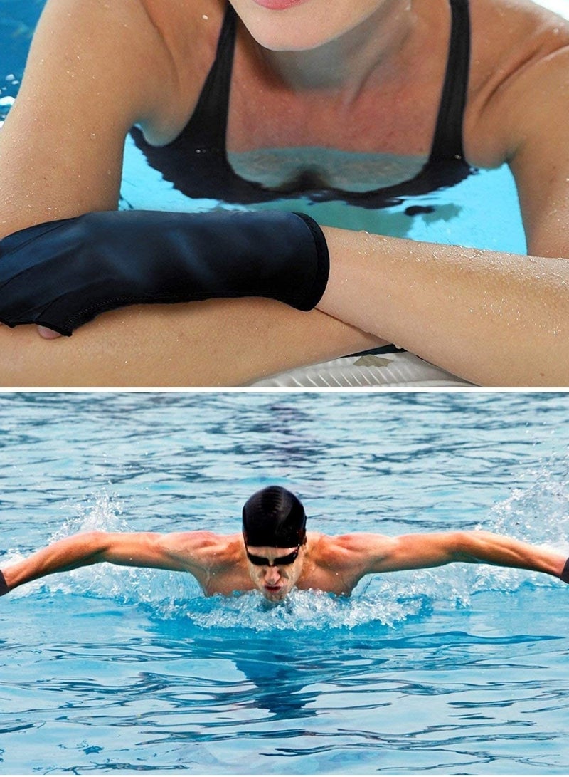 SYOSI KASTWAVE Aquatic Gloves for Helping Upper Body Resistance, Webbed Swim Gloves with Wrist Strap, Well Stitching, No Fading, Sizes for Men Women Adult Children Aquatic Fitness Water Resistance Training - Image 4