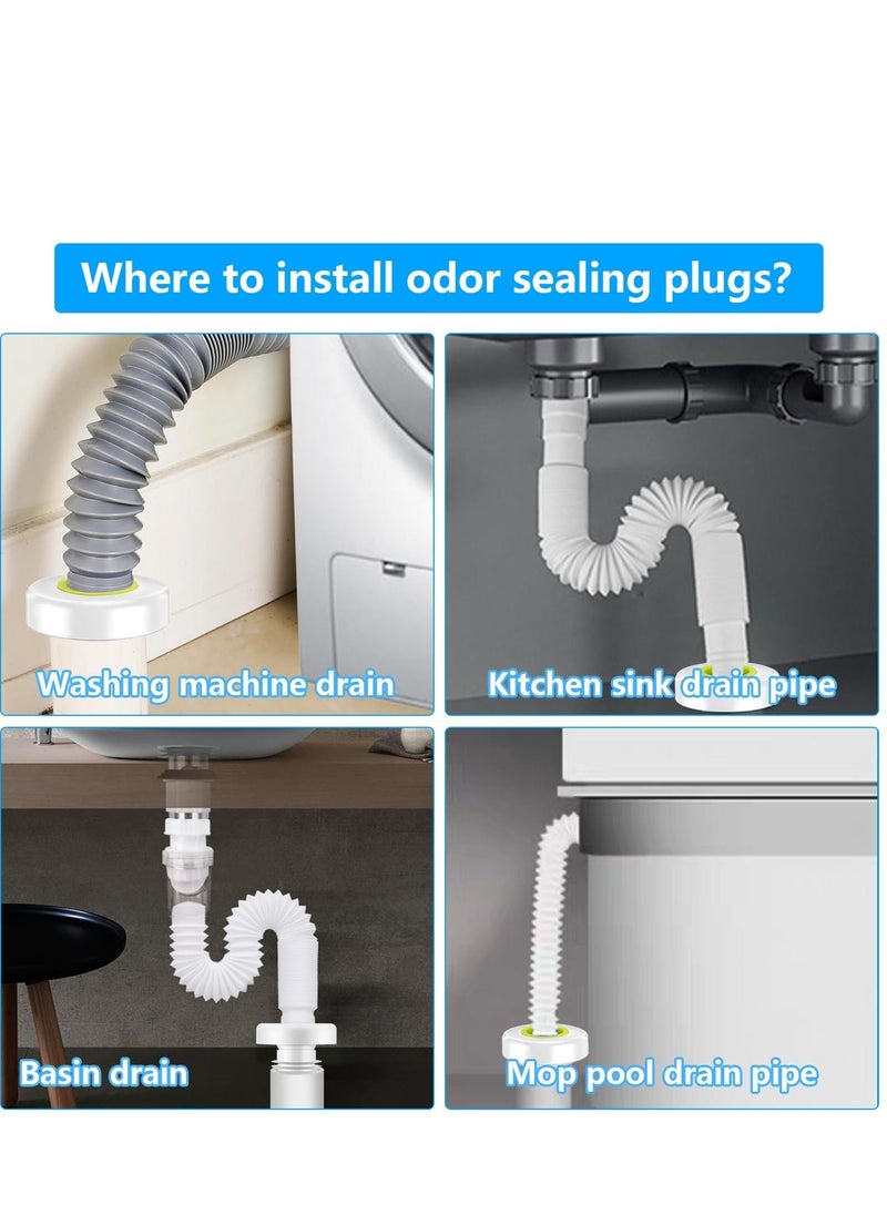 Sewer Hose Sealing Plug, Drain Pipe Seal Deodorant, Suitable for Bathroom Laundry Washing Machine Kitchen Cleaning Tools