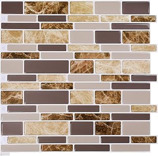 Vamos Tile Vamos Tile 10 Sheets Peel and Stick Kitchen - 12" x 12" Premium Tile Backsplash 3D Wall Tiles  - Image 1