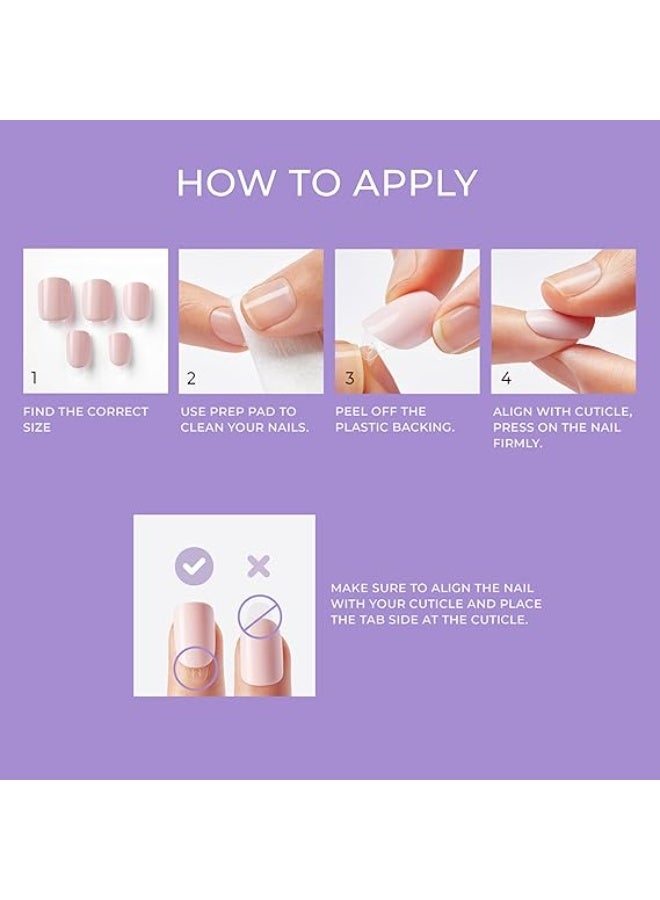 Impress ImPRESS Color Short Pink Press-On Manicure Nails - Image 3
