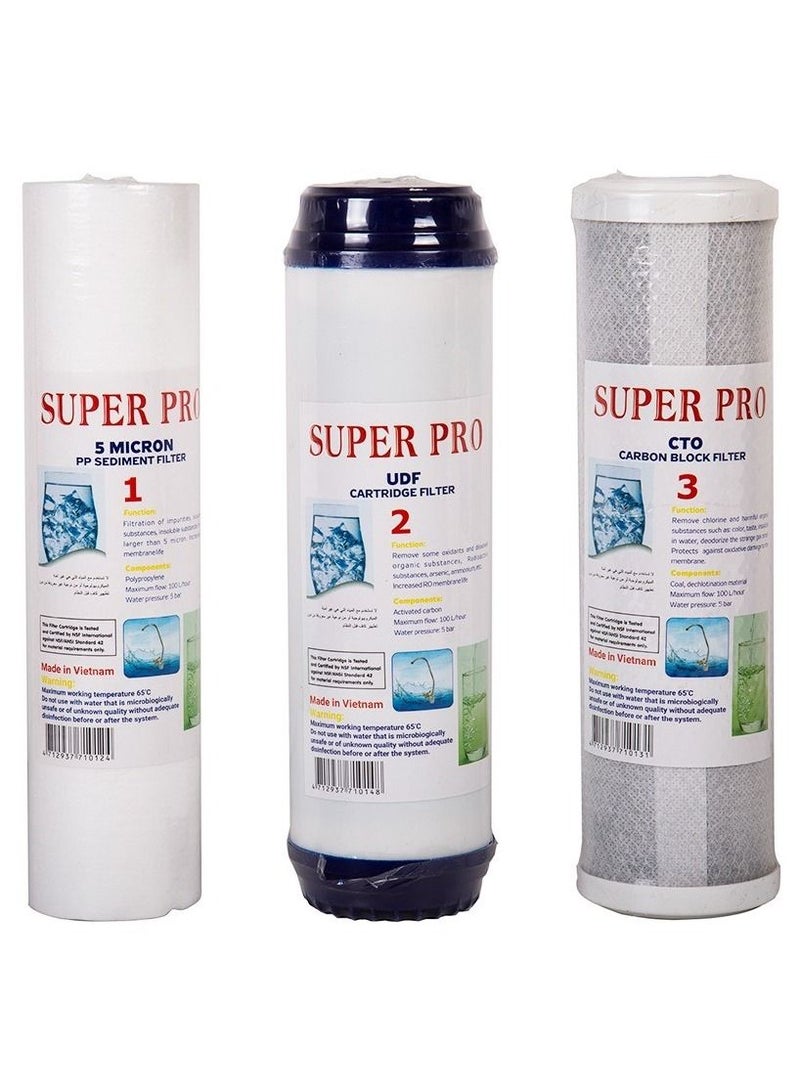 Filter Set 3 Stages Of Domestic Desalination Device