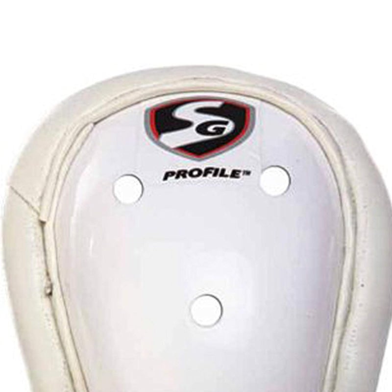 SG Profile Abdominal Cricket Pad (White / Size:Men) | Ultimate Comfort | High-Quality Material | Soft Feel | Superior Shock Absorption - Image 3