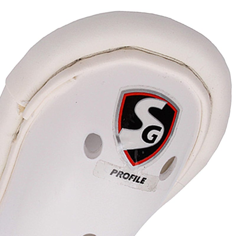 SG Profile Abdominal Cricket Pad (White / Size:Men) | Ultimate Comfort | High-Quality Material | Soft Feel | Superior Shock Absorption - Image 4