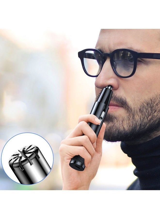 Gasin USB Rechargeable Nose Hair Trimmer Black  - Image 4