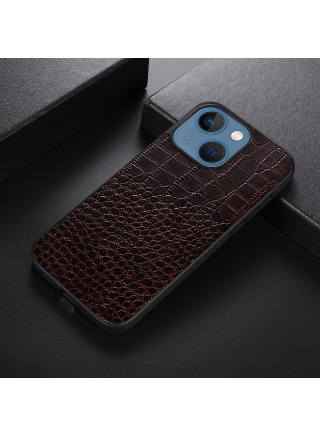S-TOP Case For iPhone 13 mini Crocodile Top Layer Cowhide Leather Case - Image 2