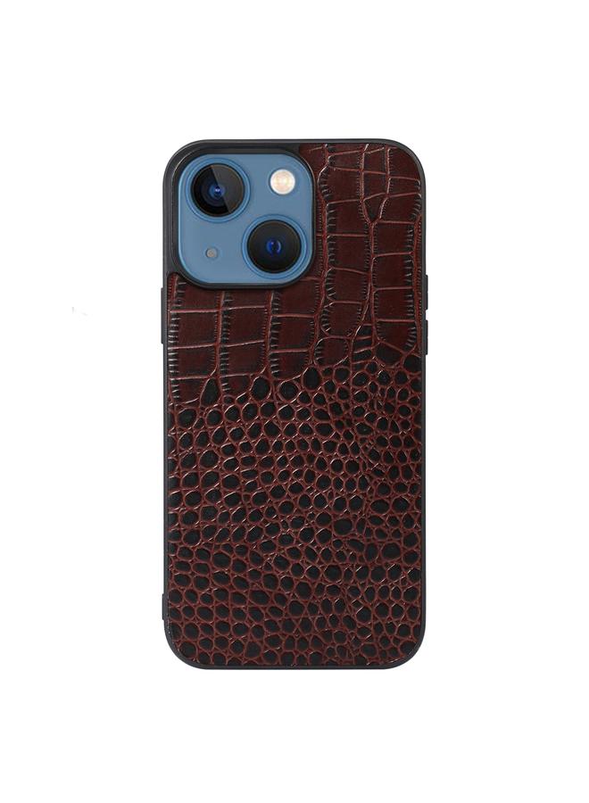S-TOP Case For iPhone 13 mini Crocodile Top Layer Cowhide Leather Case - Image 3