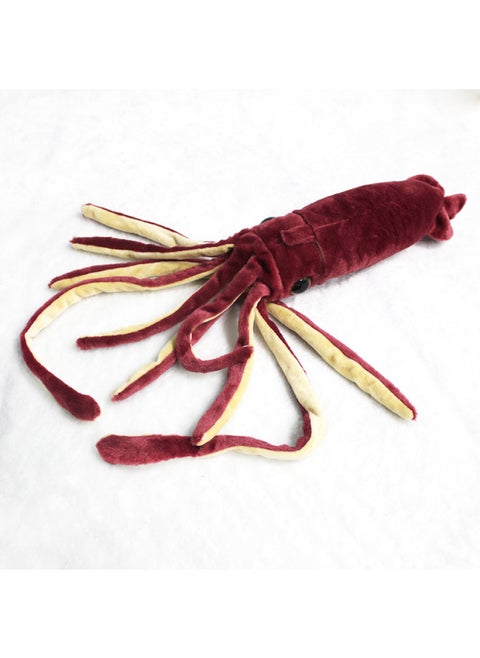 Wine Red Deep Sea Squid Plush Toy Simulation Octopus Octopus Creative Doll Wild Animal Spot-Color:Wine Red-Height:65cm (with Whiskers)
