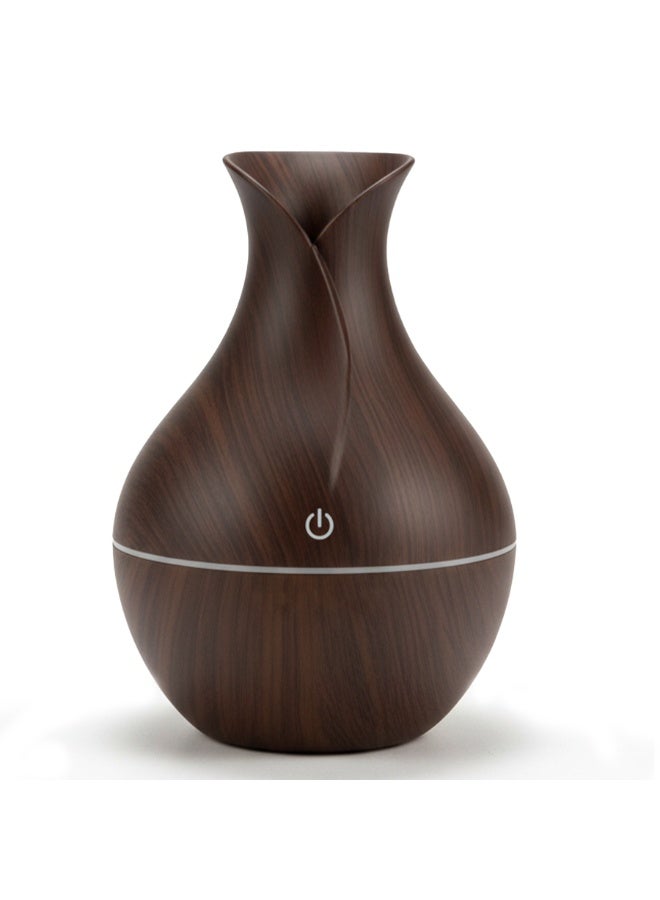 Essential Oil Diffuser 200ML , Cool Mist Dispenser and Humidifier, Ultra Quiet, Colored Light LED , Automatic Shut Off, Long Lasting , Stylish Wooden Design for Home and Office - Image 1