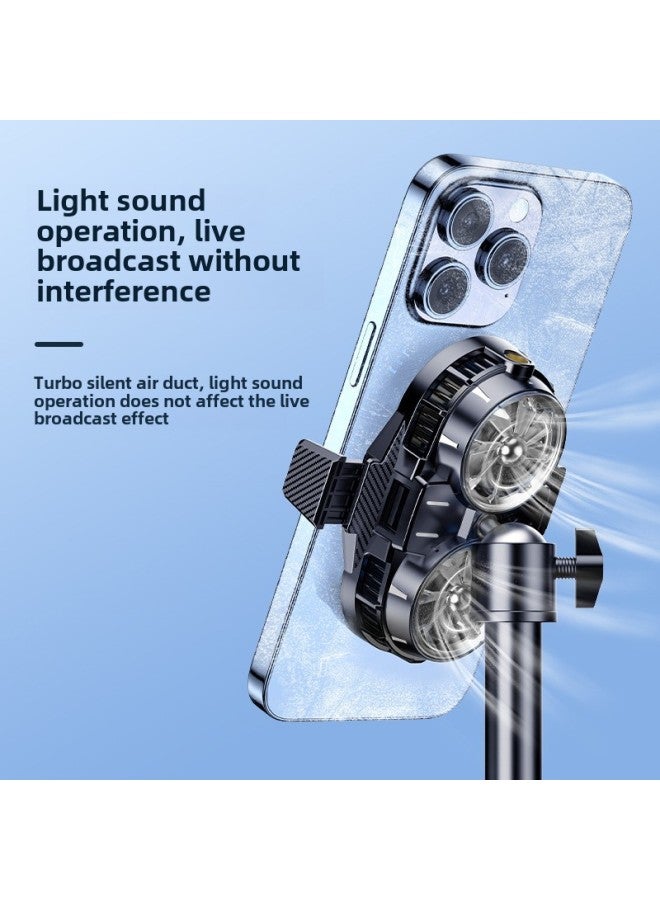 Mobile Phone Cooling Radiator Game Semi-conductive X53 Live Broadcast Semiconductor Dual-core Broadcast-Color:X117 Plating Style (default Does Not Include Universal Wheel)  - Image 4