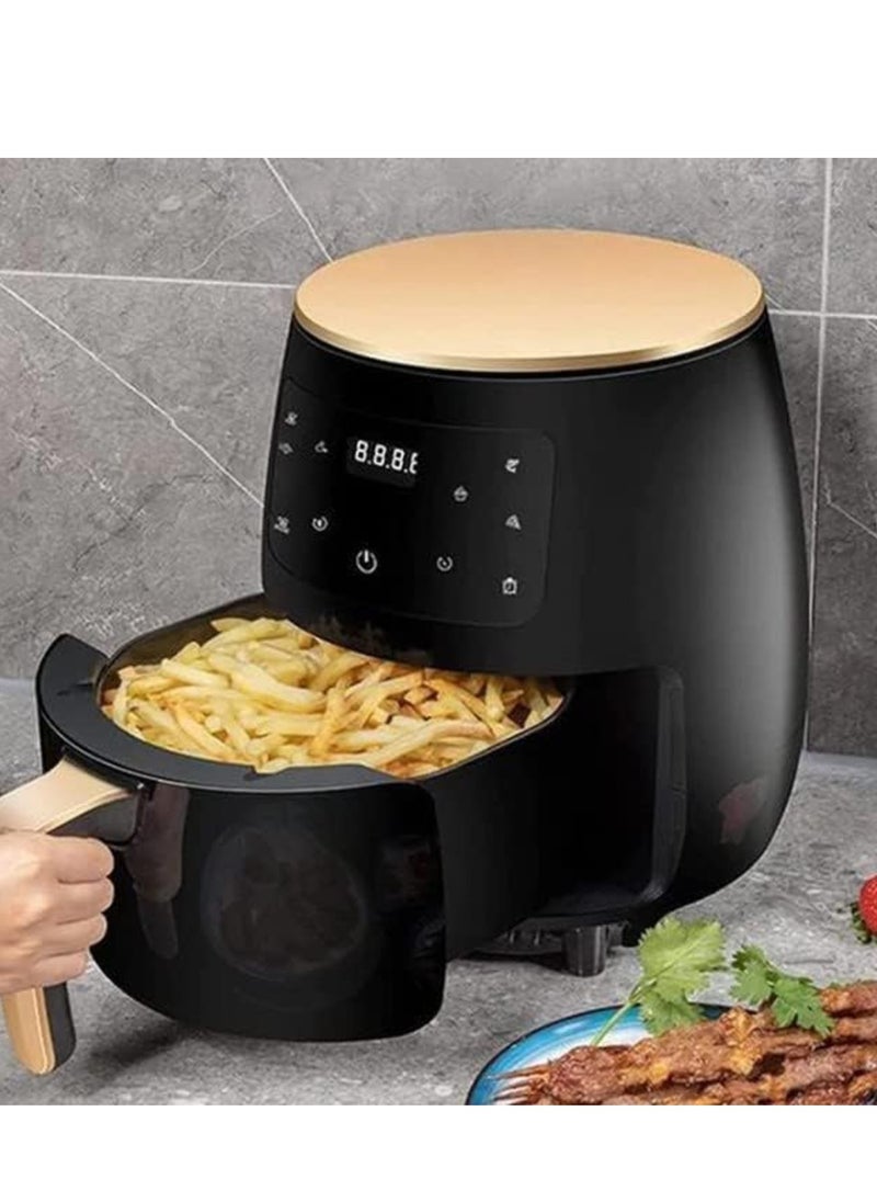 SILVER CREST 6L Oil-Free Electric Air Fryer – Large Capacity Non-Stick Fryer for French Fries, Sweet Potatoes & More – Fat Reduction & Preset Cooking for 4-5 People  - Image 3