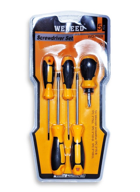 repair screwdriver set , 5 pcs professional screwdriver set, multi-function magnetic repair tool set, light and easy to use anywhere