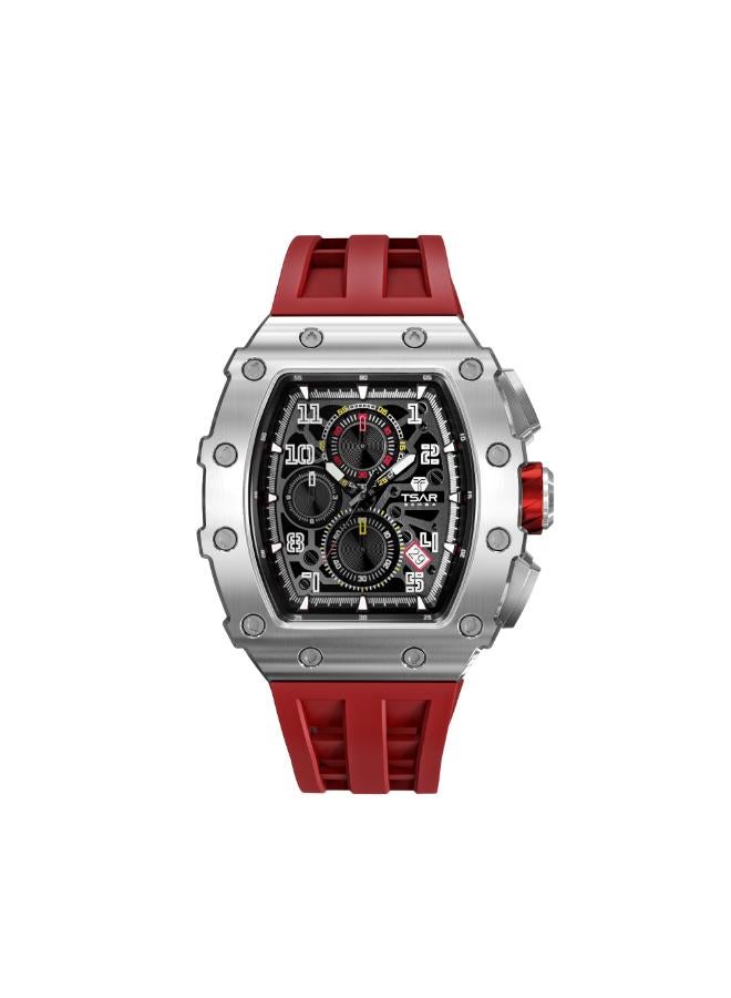 TSAR BOMBA Men's Silicone Analog Watch TB8204Q-33 - 43.5*50.5 mm - Image 1