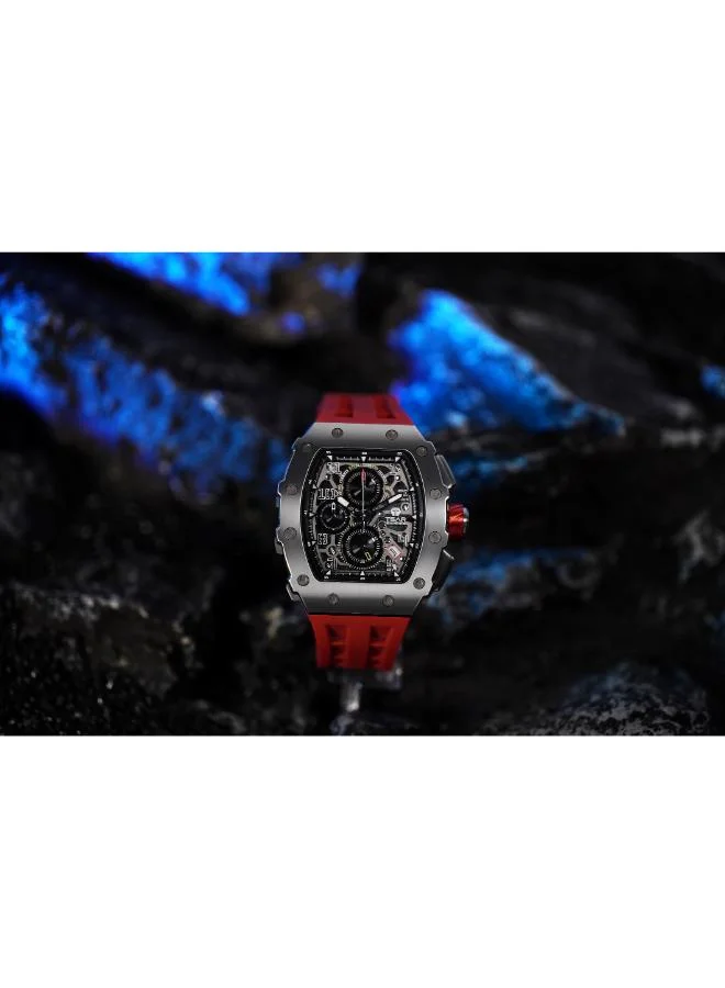 TSAR BOMBA Men's Silicone Analog Watch TB8204Q-33 - 43.5*50.5 mm