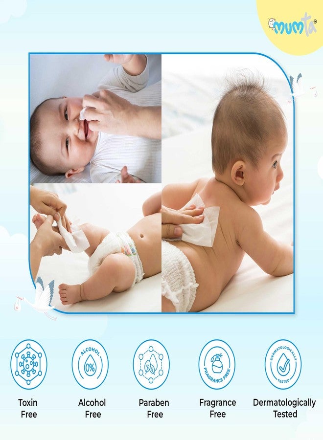 MUMta Milk baby wipes | With 99% Pure Water, Milk and Probiotics- 72 wipes| Plant Based Fabric for Sensitive Skin| Prevents irritation & rashes. (Pack of 1) - Image 4