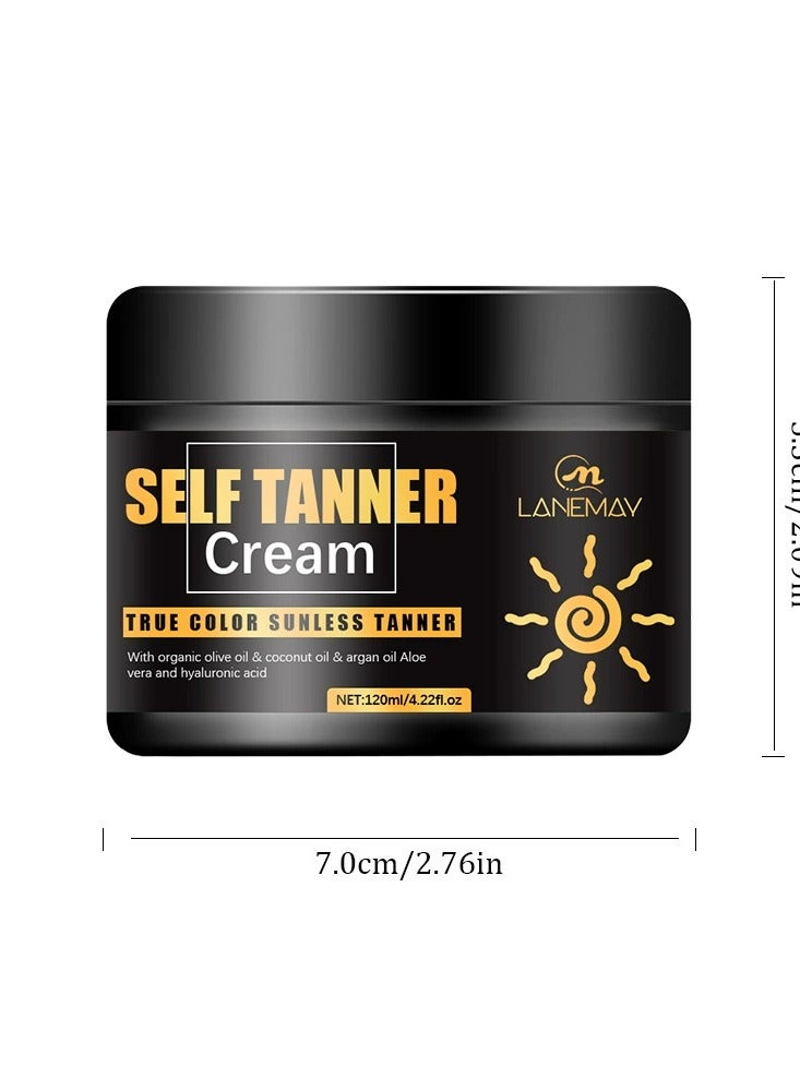 LANEMAY Tanning Cream – Bronzing Sunless Tan Moisturizer, Golden Glow Skin Enhancer & Long-Lasting Bronzing Lotion - Image 2