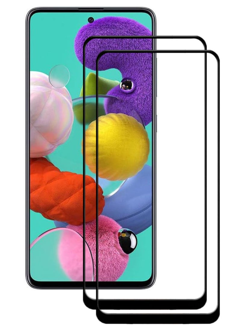 ACLIX 2 Pieces Antistatic ESD Dustproof Premium Quality High Definition Tempered Glass Screen Protector Designed For Samsung Galaxy A51 - Image 1